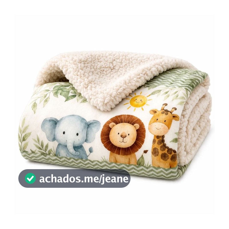 Cobertor Infantil Coberdrom Para Bebê Manta 95X75cm Estampada