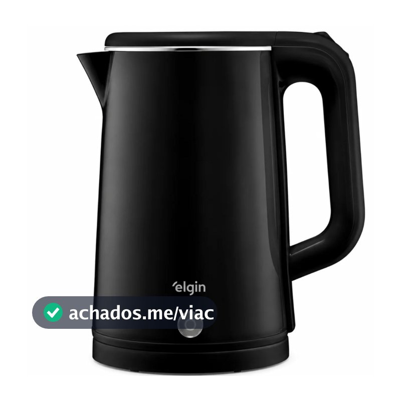 Chaleira Elétrica Elgin Slim 1.200W 1,8L 127v Desligamento Automatico Preta