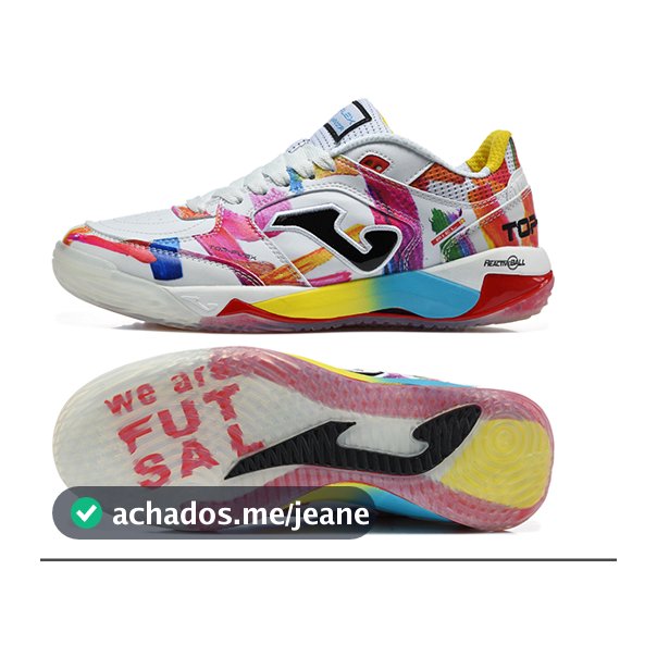 Sapatos De Futsal De Couro Masculino Top Flex Rebound IC Tênis Interno Branco Preto