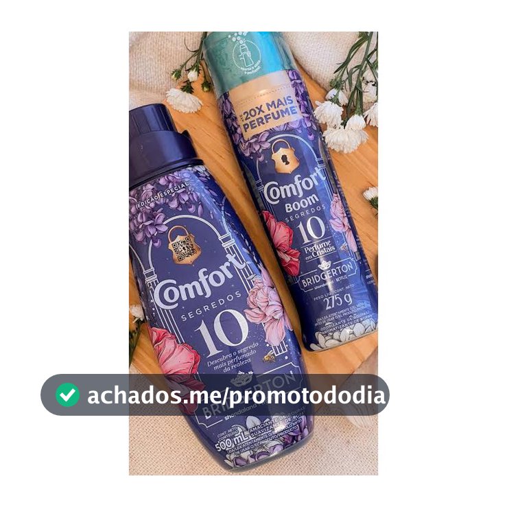 Amaciante500ml+boom Cristais Segredos Comfortbridgerton Kit2