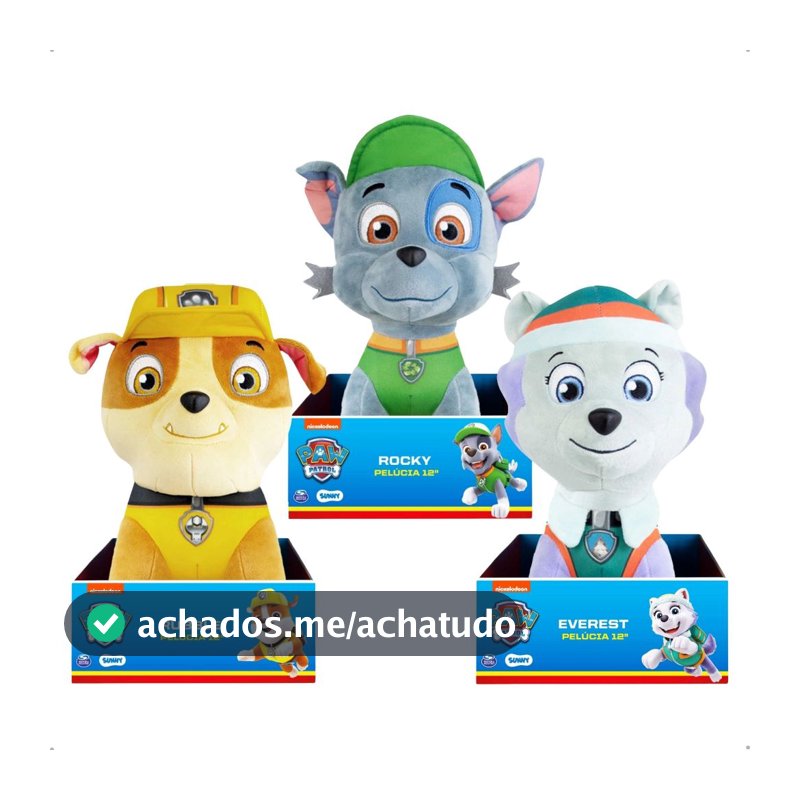 Patrulha Canina Brinquedos Pelúcia Boneco Infantil Tamanho G Original Sunny
