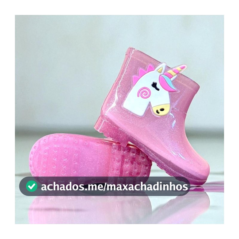 Galocha Infantil Menina Feminina Bota Criança Delicada Leve Confortável Lodi Calçados