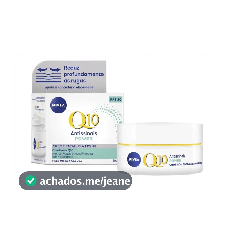 Creme Facial Antissinais Q10 Power Dia Fps 30 50g - Nivea