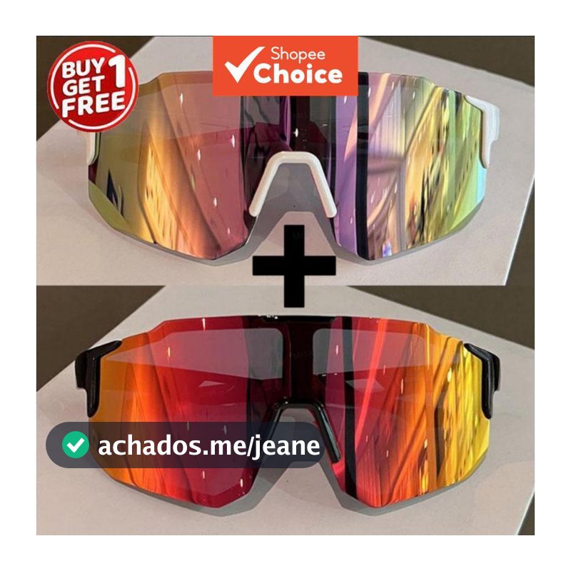 Compre 1 e Ganhe 1 Grátis – Óculos de Sol Esportivos UV400 à Prova de Vento, Ideais para Ciclismo, Esqui e Direção