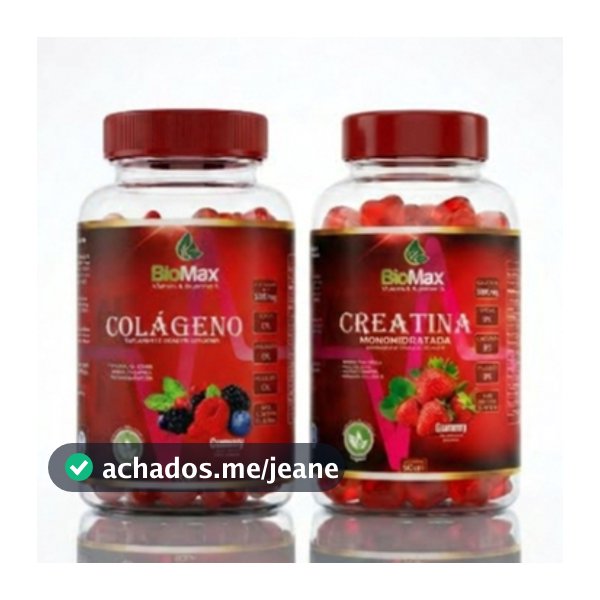 CREATINA + COLÁGENO TIPO 2 COM VITAMINAS GOMA 120UN