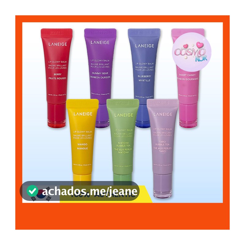 LANEIGE Lip Glowy Balm 10g – Bálsamo Labial Hidratante Para Lábios Secos (8 Tipos)