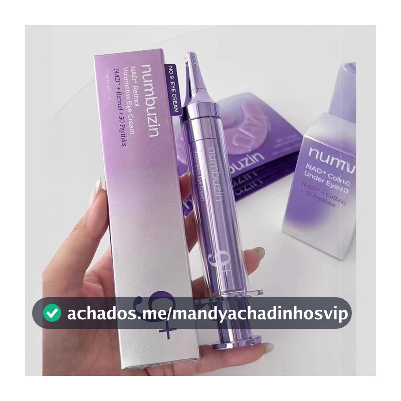 NUMBUZIN No.9 NAD+ Retinol Volumetox Creme para Olhos 10ml Original 100% Dissolver rugas