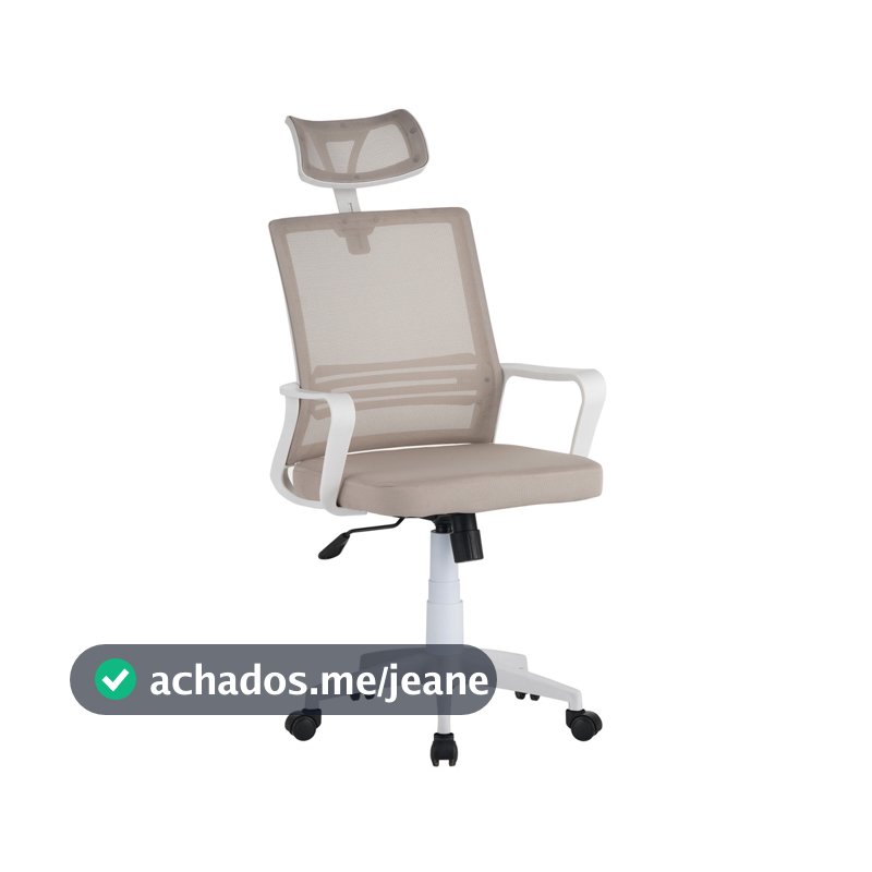 Cadeira Office Lyon Alta Estofada PU Giratória 121cm Cozinha Bancada | OR Design