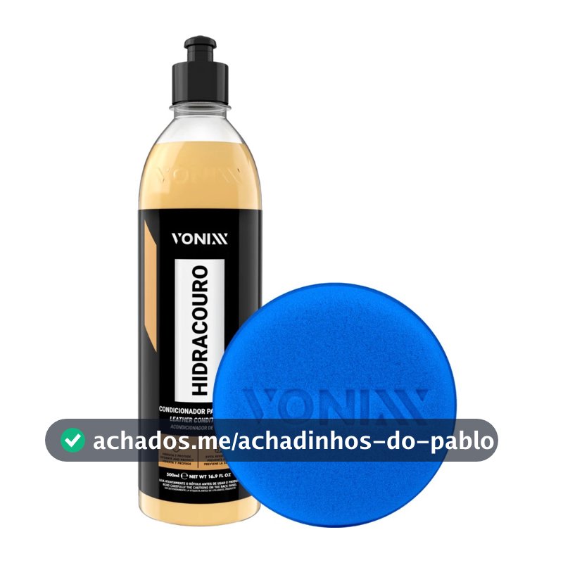 Hidracouro Hidratante para Couro Automotivo + Aplicador Vonixx