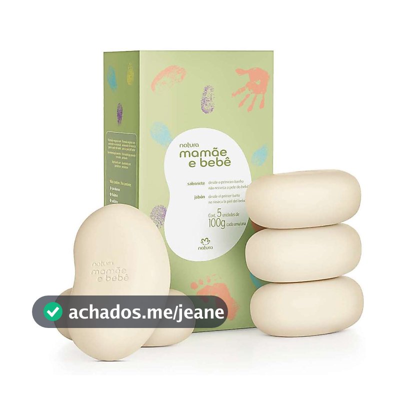 Sabonete Mamãe e Bebê 5 Und. de 100g cada
