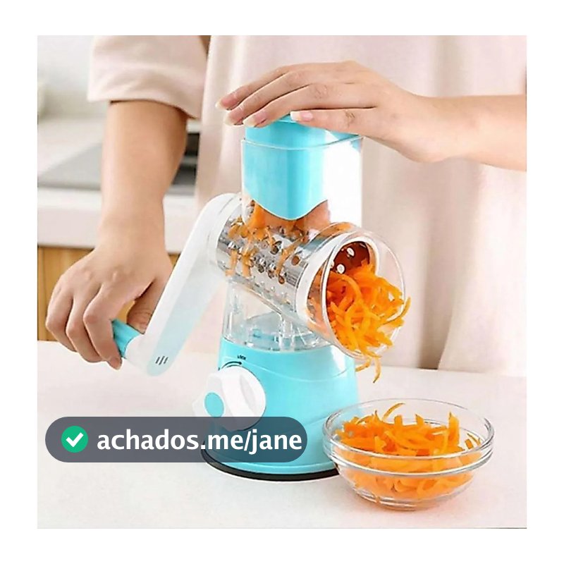 Ralador de Queijo Fatiador Legumes Cortador Vegetais Manual 3 em 1 Multiuso Cozinha
