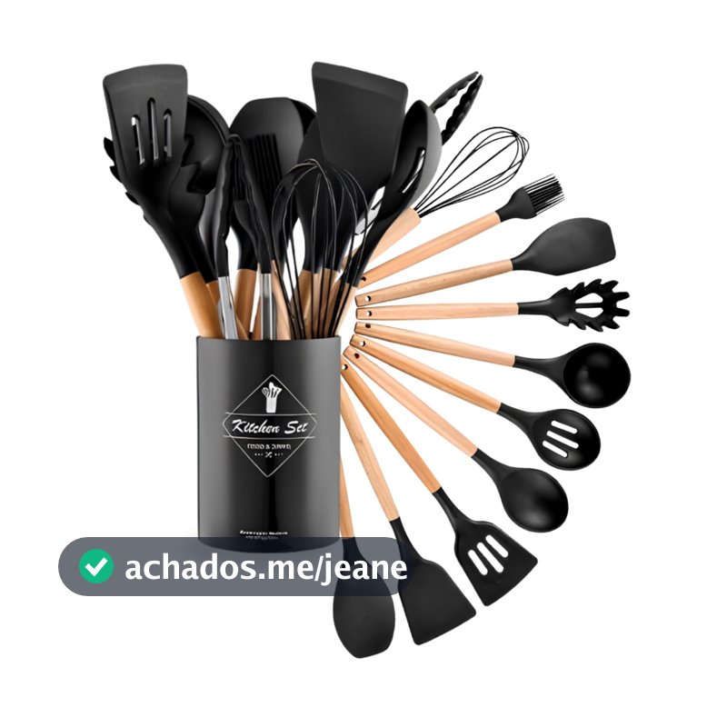 Utensílios Silicone Cozinha Antiaderente Fácil Limpeza Alta Resistência