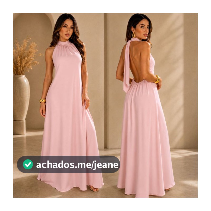 Vestido Longo Feminino Midi Frente Unica Costa Nua de Festa Casamento Madrinha Formatura Branco Plus Size