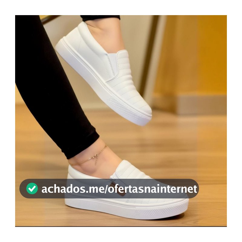 Tênis Feminino Slip On Confortável Macio Oferta Relâmpago