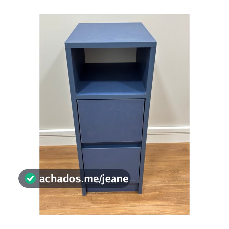 Mesa de cabeceira Slim - 2 gavetas - 100% MDF Premium - Diversas Cores