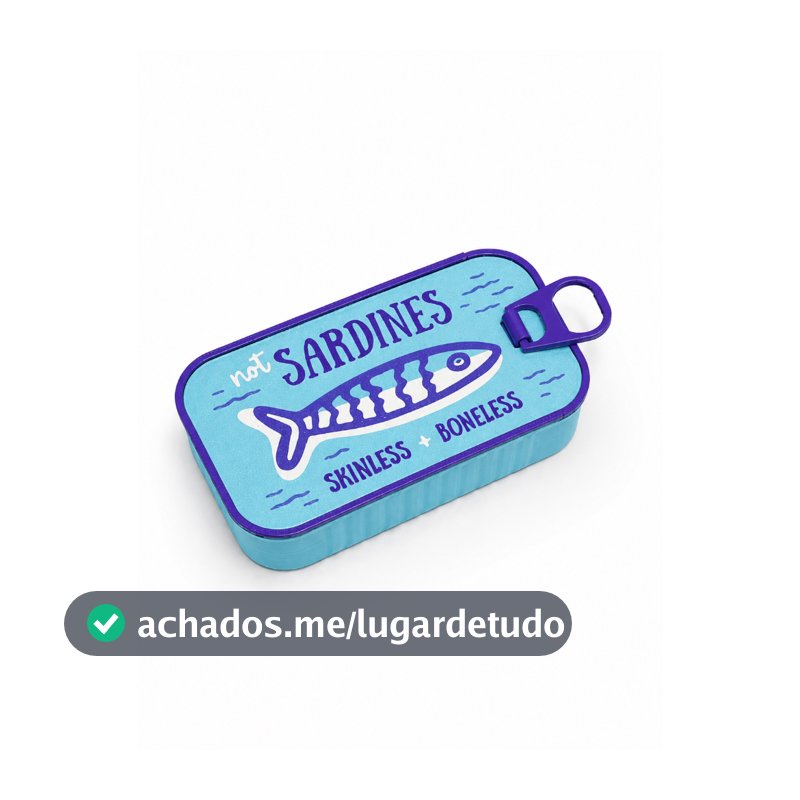 Porta Joias Compacto Feminino para Viagem Azul e Roxo | Organizador de Brincos e Anéis (Design Lata Sardinha)