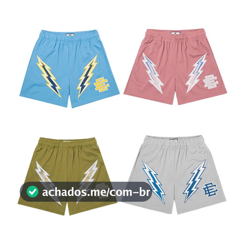 Eric Emanuel EE Basic Short NEW YORK CITY SKYLINE shorts Casuais De Verão De Ginástica Esportivos Masculinos