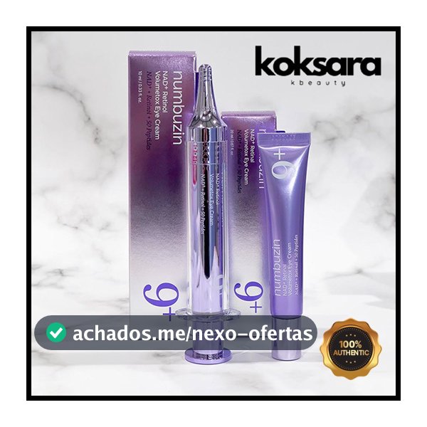 NUMBUZIN No . 9 NAD + Volumetox Creme Para Olhos Retinol10ml · Retinal 20ml Conjunto Duo