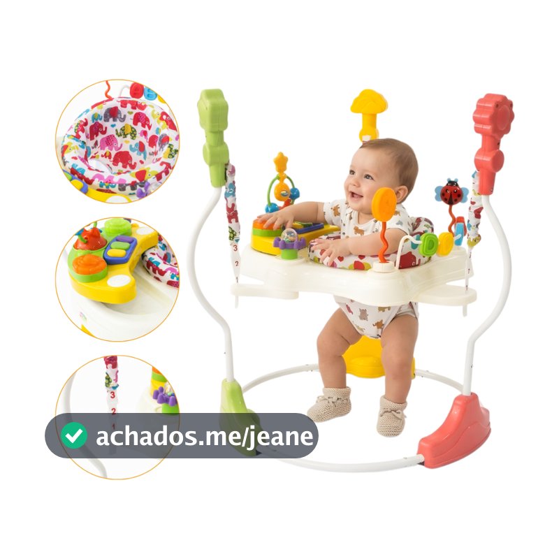 Andador Infantil Musical Para Bebê Pula Pula Jumper 360° Menino e Menina