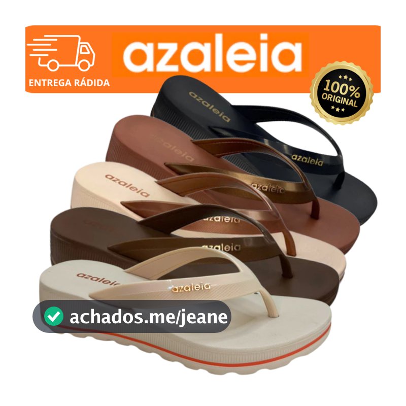 Tamanco Anabela Azaleia Fabi Ligth Line Casual Dia a Dia Original