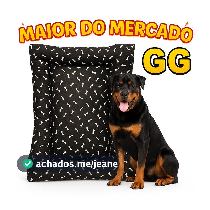 Cama Para Cachorro Com Zíper Reforçada P M G GG Pequeno e Grande Porte Reforçada