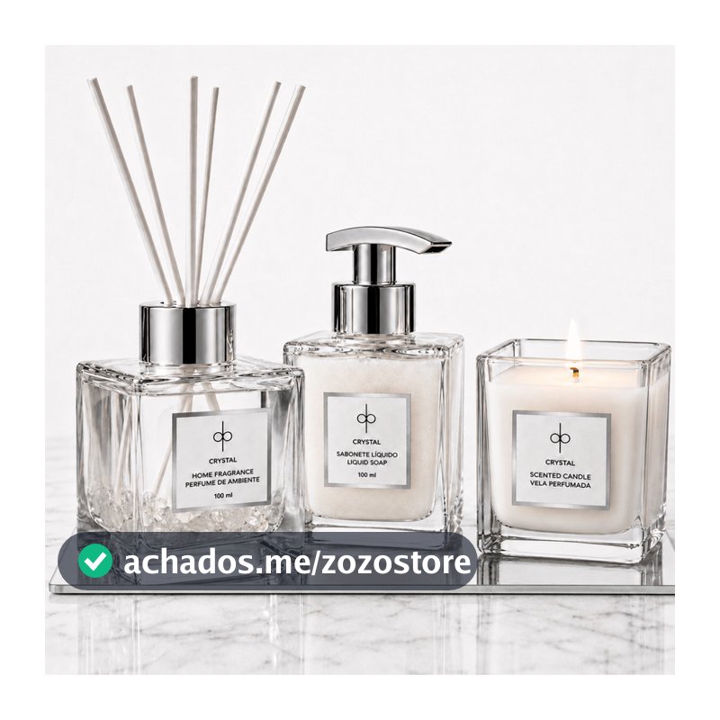 Kit Lavabo + Bandeja - Crystal | Chá Branco 100ml