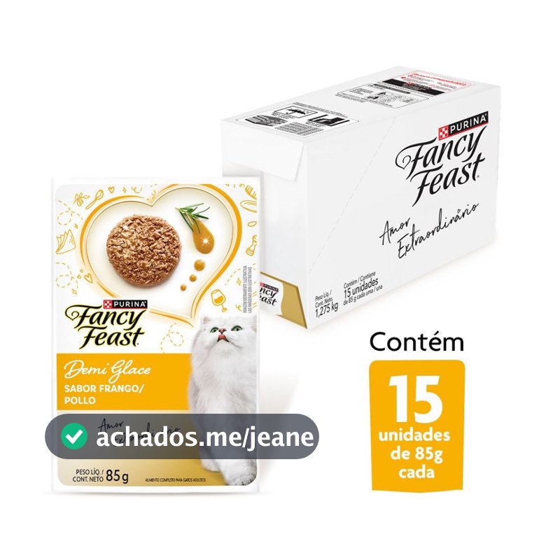 FANCY FEAST DEMI GLACE FRANGO 15un