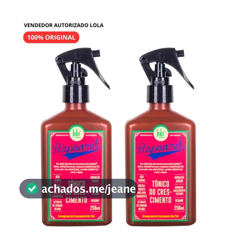 Kit 2 Tônicos Rapunzel 250ml – Crescimento Acelerado