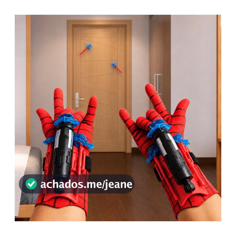 Brinquedo Infantil Luva Homem Aranha Lança Teia Spider Man
