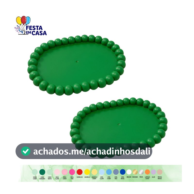 BANDEJA PETIT OVAL COM 2 PEÇAS - DECORAÇÃO PARA SUA FESTA