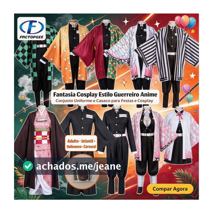 Fantasia Cosplay Uniforme Anime Estilo Tradicional Japonês para Festa Halloween