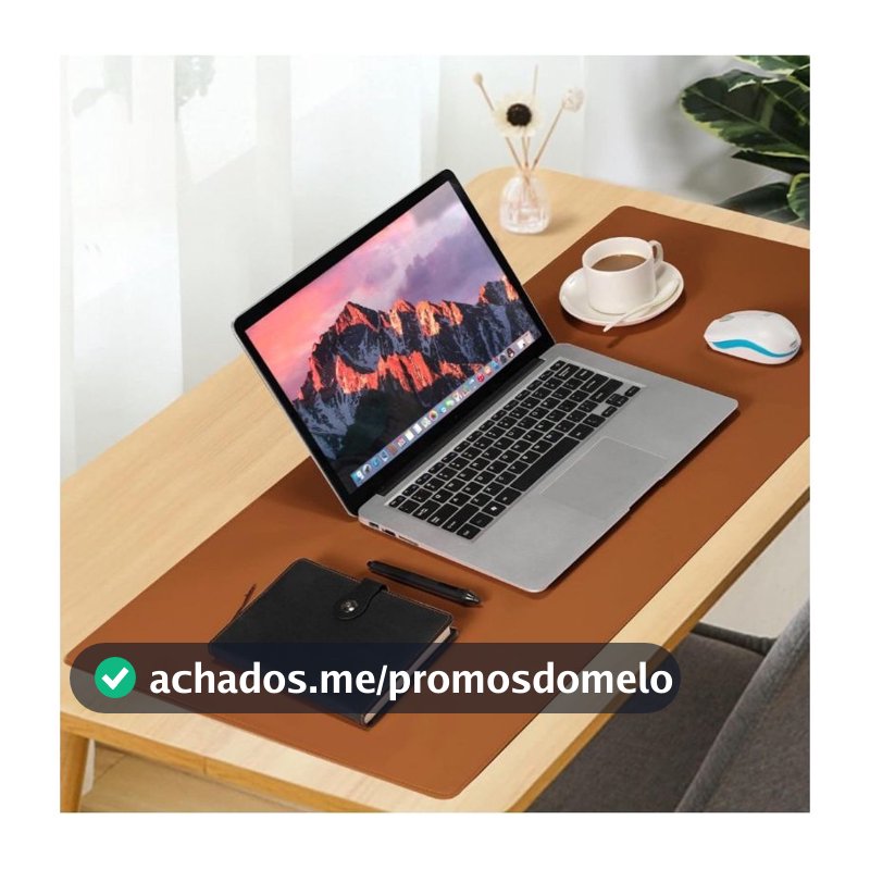 Mouse Pad Grande Couro Ecológico Costurado Básico 90 X 40 ENVIO RAPIDO