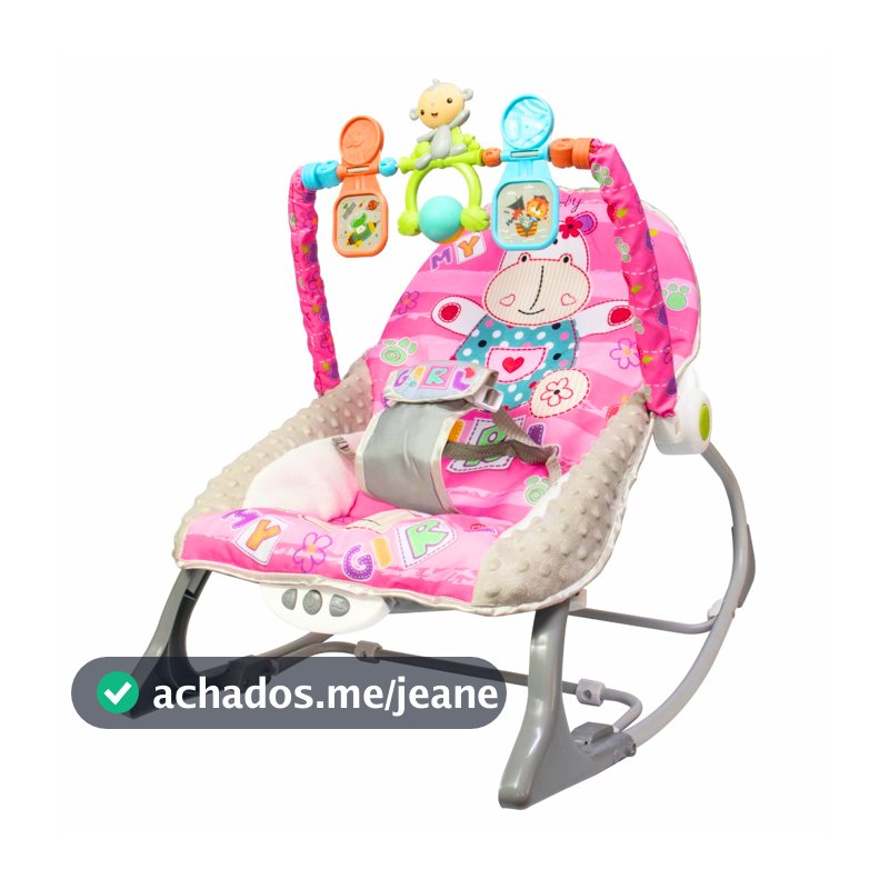 Cadeira de Descanso Bebê Balanço Musical Vibratória Reclinável Mobile C/Cinto 0 a 18kg - KaBaby