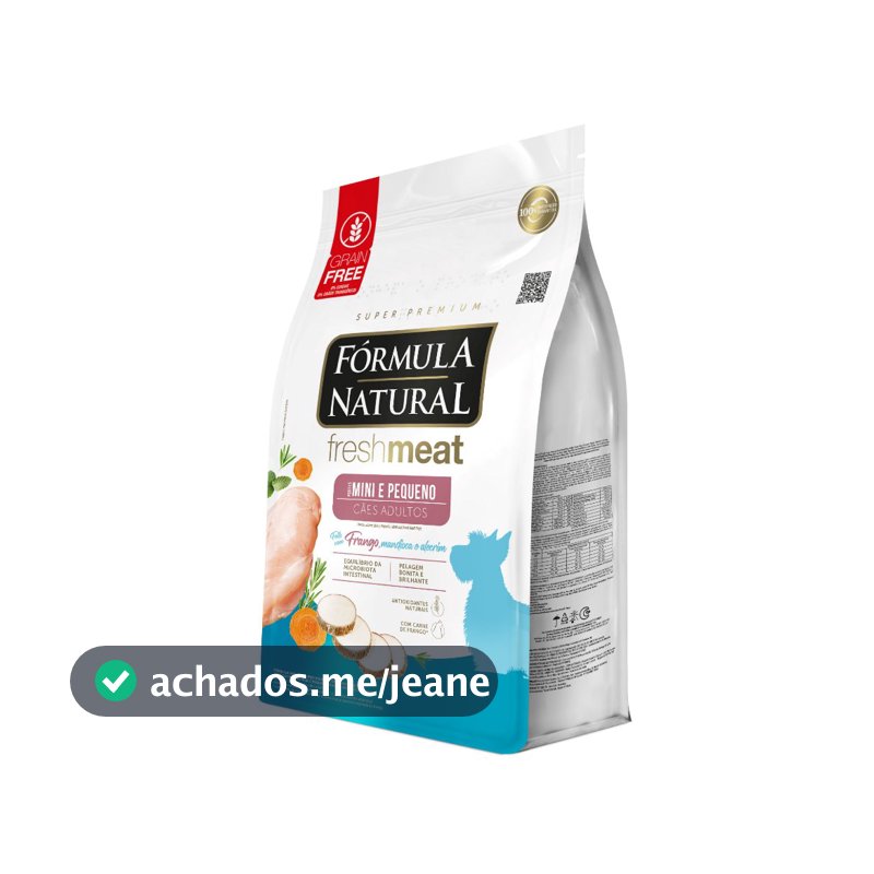 Ração Fórmula Natural Fresh Meat Cães Adultos Porte Mini e Pequeno 10,1kg Adimax