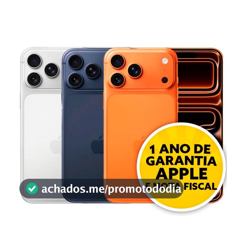 Celular IPhone 17 Pro Max 256GB 5G Dual E-sim Lacrado Original 1 Ano De Garantia