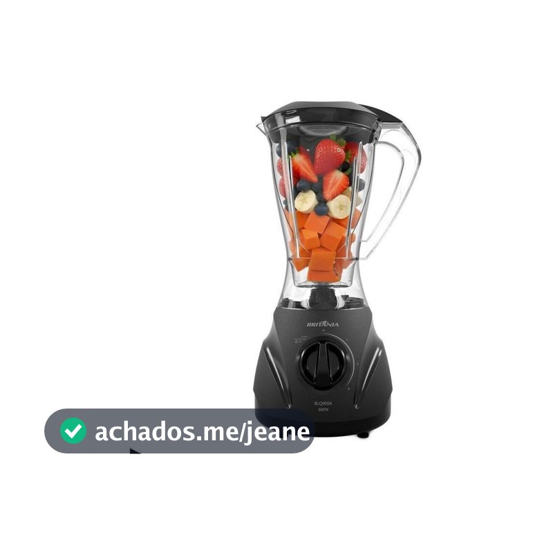Liquidificador Britânia BLQ900A Plástico 600W 2,1L Preto