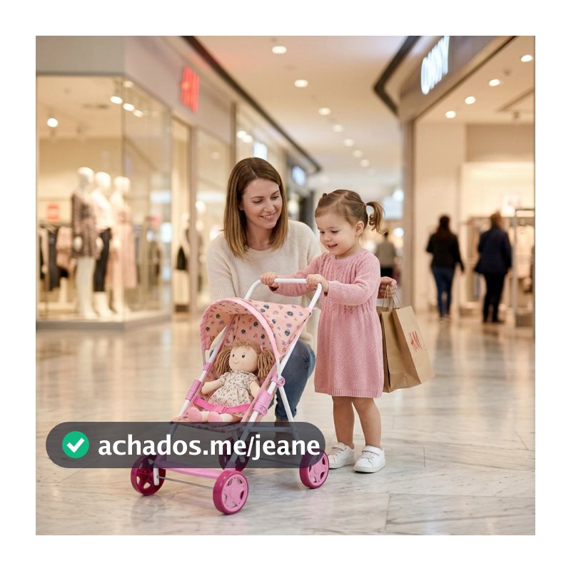 Carrinho de boneca Soft bebê reborn - Kids Baby