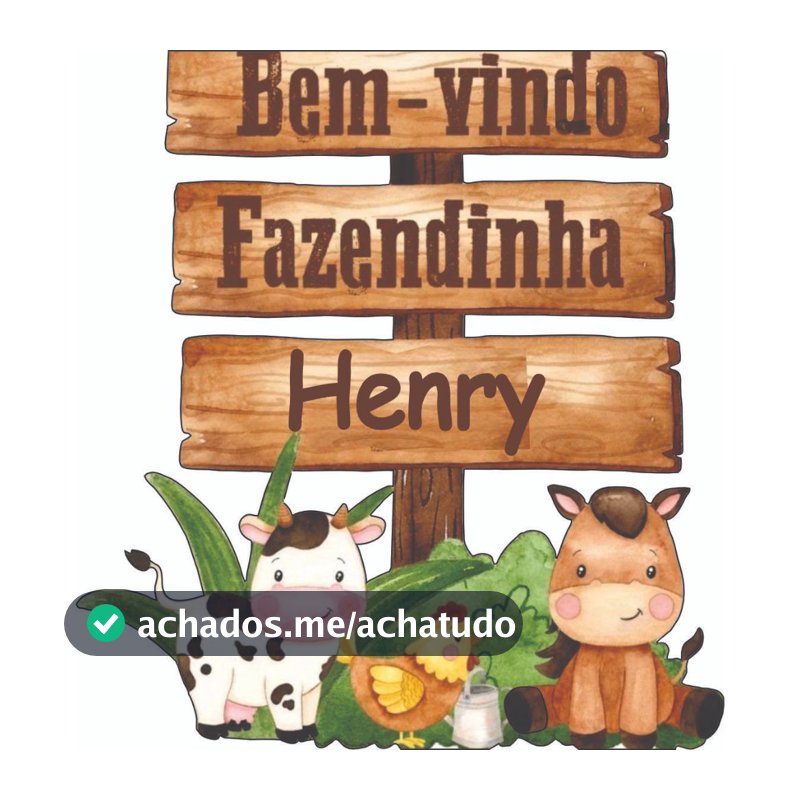 Display Placa Fazendinha Personalizada