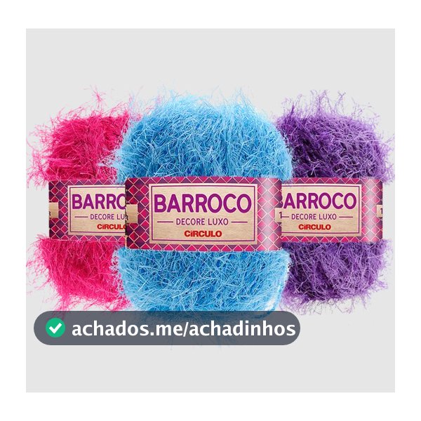 BARBANTE BARROCO DECORE LUXO PELUDINHO - 280g - Circulo
