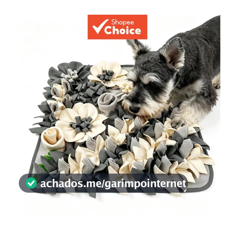 Tapete Farejador Floral Para Cães E Gatos , Brinquedo De Forrageamento Com Base Antiderrapante