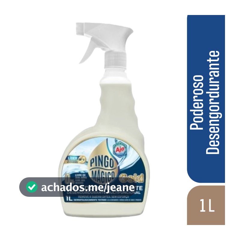 Pingo Mágico Gold Flotador Desengordurante Premium Extra Forte 1L