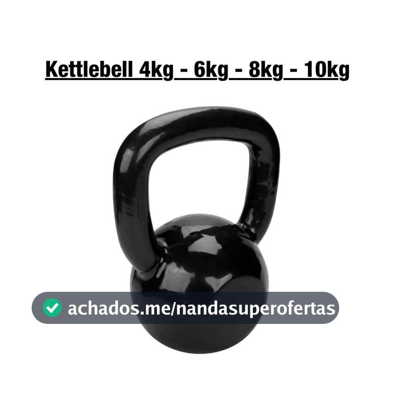 Kettlebell Emborrachado One Life Sports 4kg - 6kg - 8kg - 10kg - 12kg | Treino Funcional