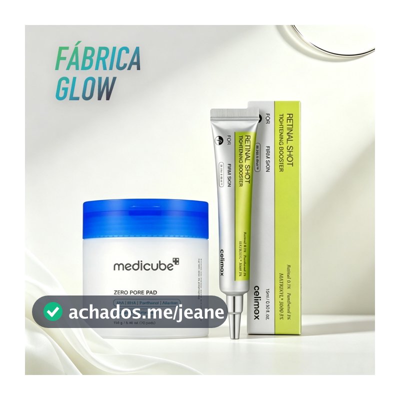 celimax + medicube Vita A Soro Intensificador Reafirmante + Adesivo Primeiro Zero Poros | Esfoliação Reduz Secreção Do S