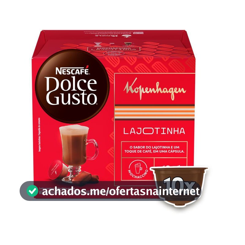 NESCAFÉ DOLCE GUSTO Mochaccino Lajotinha Kopenhagen - 10 CÁPSULAS
