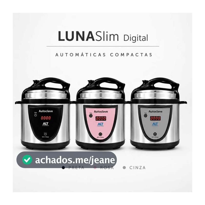 Autoclave Alt LunaSlimDigital  Esterilizadora Profissional 5 Litros Secagem Automatica Anvisa