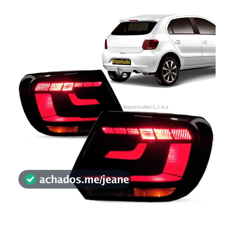 Pelicula Adesivo Lanterna Gol G6 Mascara Negra 2013 a 2016 ( O Par ) Vinil esportivo Traseira
