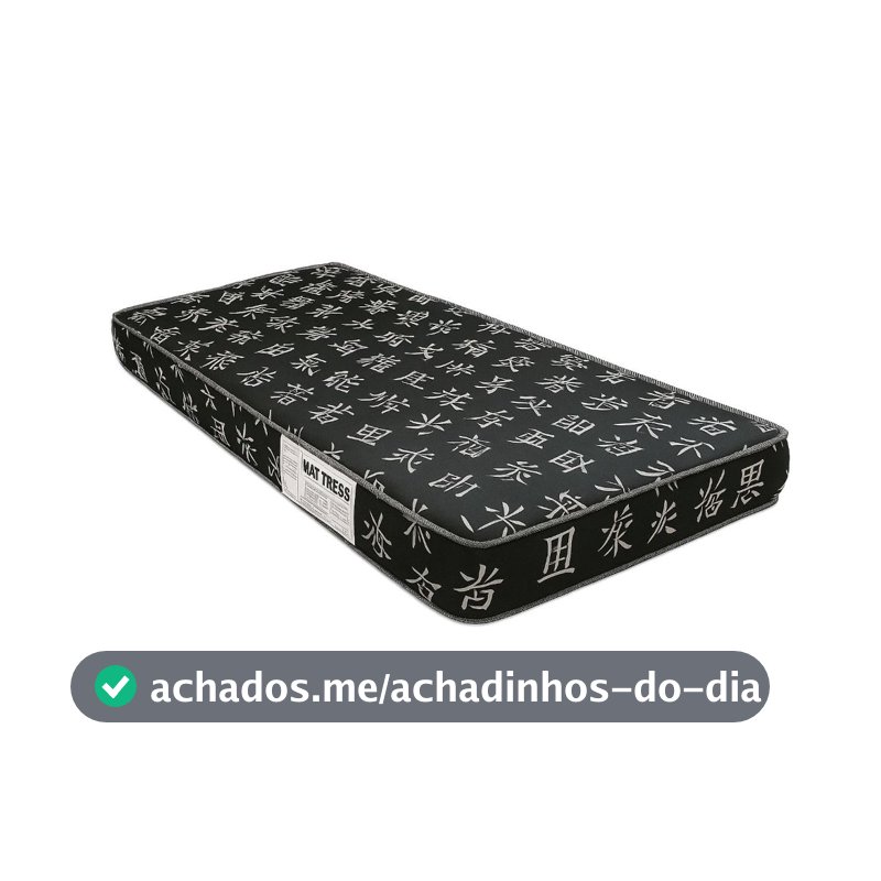 Colchão de Solteiro Espuma D28 Quarto Cama 188x88x12 - CM