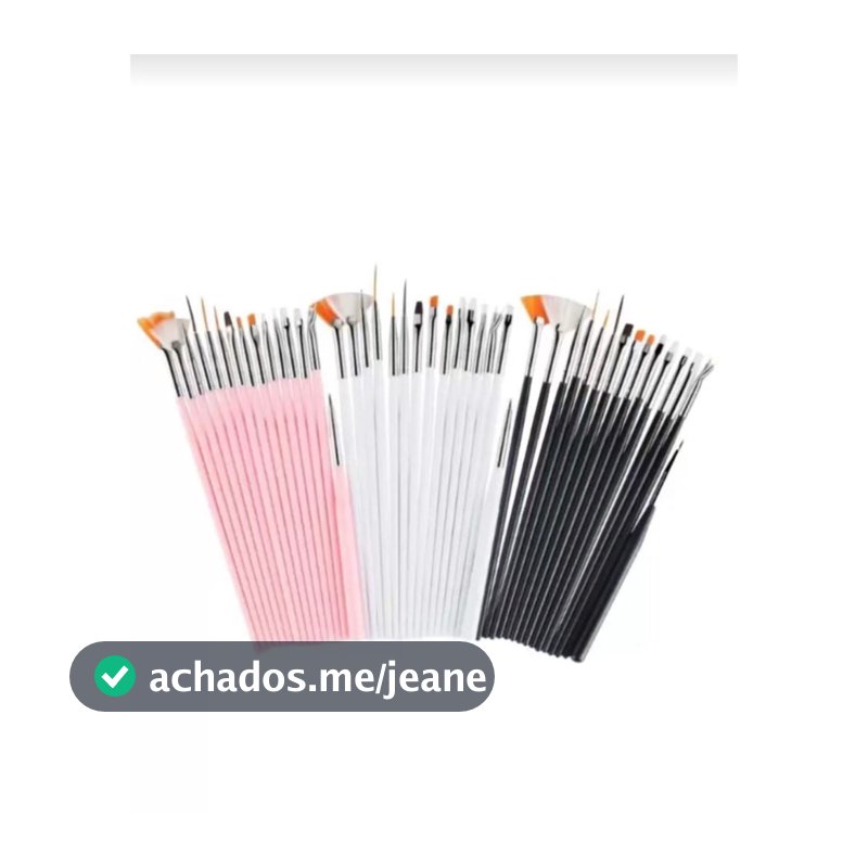 Kit 15 Pincéis Decoração Unhas Nail Art Pincel Profissional