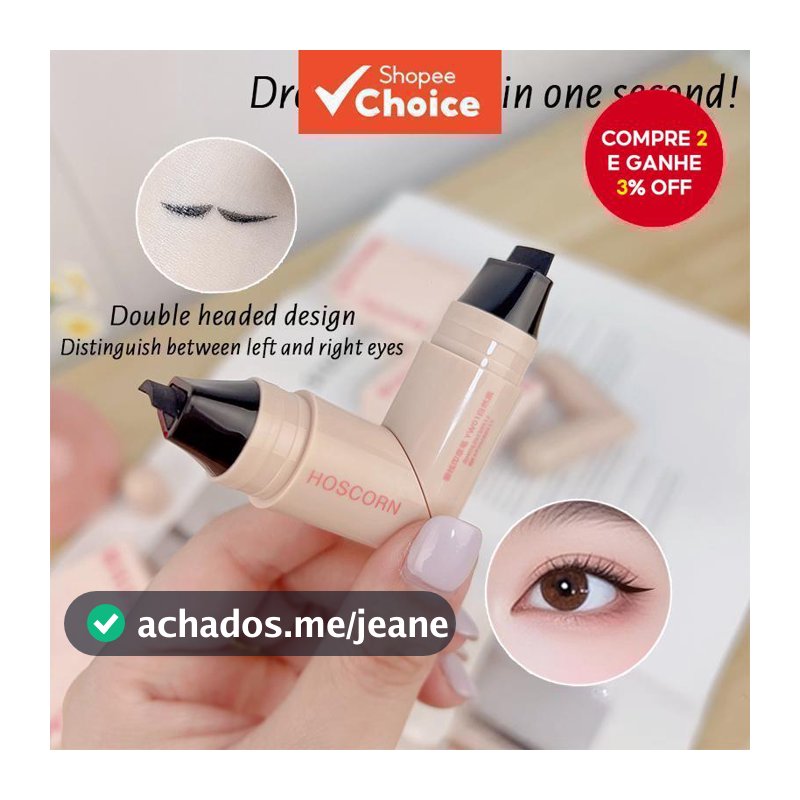 Carimbo De Delineador À Prova D'água E Suor, Sem Borrões, Fácil De Usar, Ideal Para iniciantes
