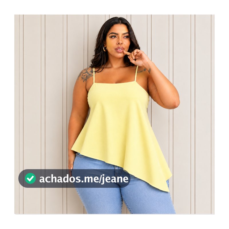 REGATA DUNA ASSIMETRICA FEMININA PLUS SIZE VERÃO
